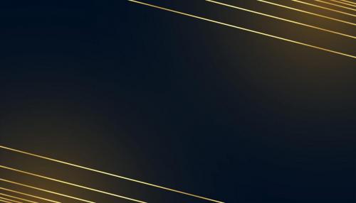 black dark background with golden lines design